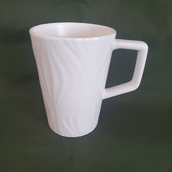 Teavana Tea Mug Starbucks Coffee Cup Geometric Swirl Design 12 Fl Oz White - Picture 1 of 14